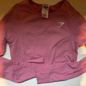Pink Gymshark Long Sleeve Top
